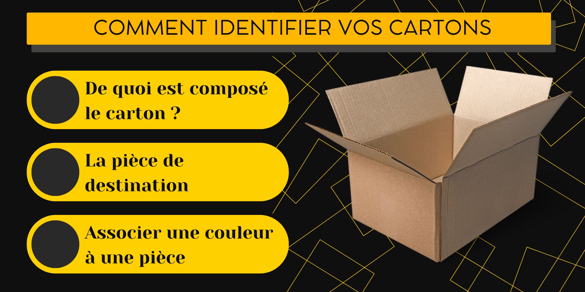 comment identifier les cartons efficacement pour un déménagement